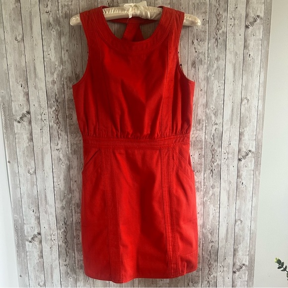 Marc By Marc Jacobs Open Back Red Mini Dress 8 - Picture 2 of 8